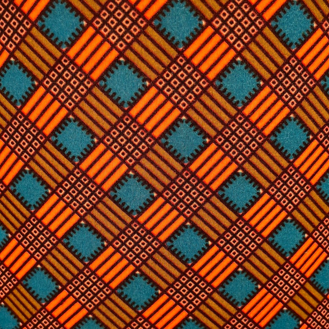 AnnAbatjour - Abat-Jour en Imprimé Wax - Diamètre 40cm (hauteur 25cm) - modèle 3 - Image 2