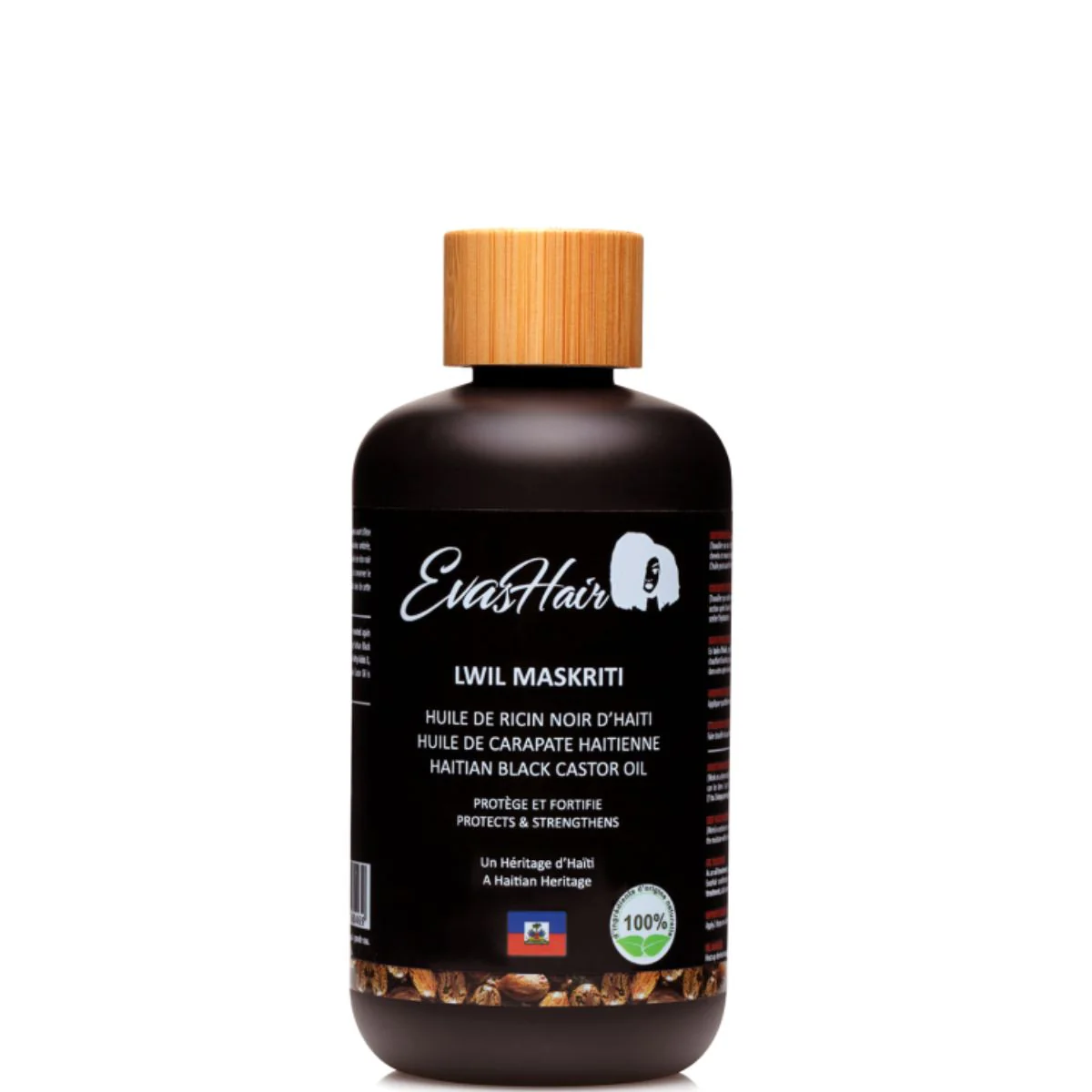 EvasHair - Lwil Maskriti - Huile de Ricin Noir d'Haïti (multi-usage) - Image 3