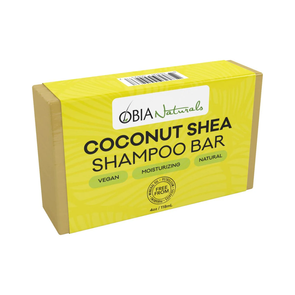Obia Naturals - Coconut & Shea Shampoo Bar (Shampoing solide doux)